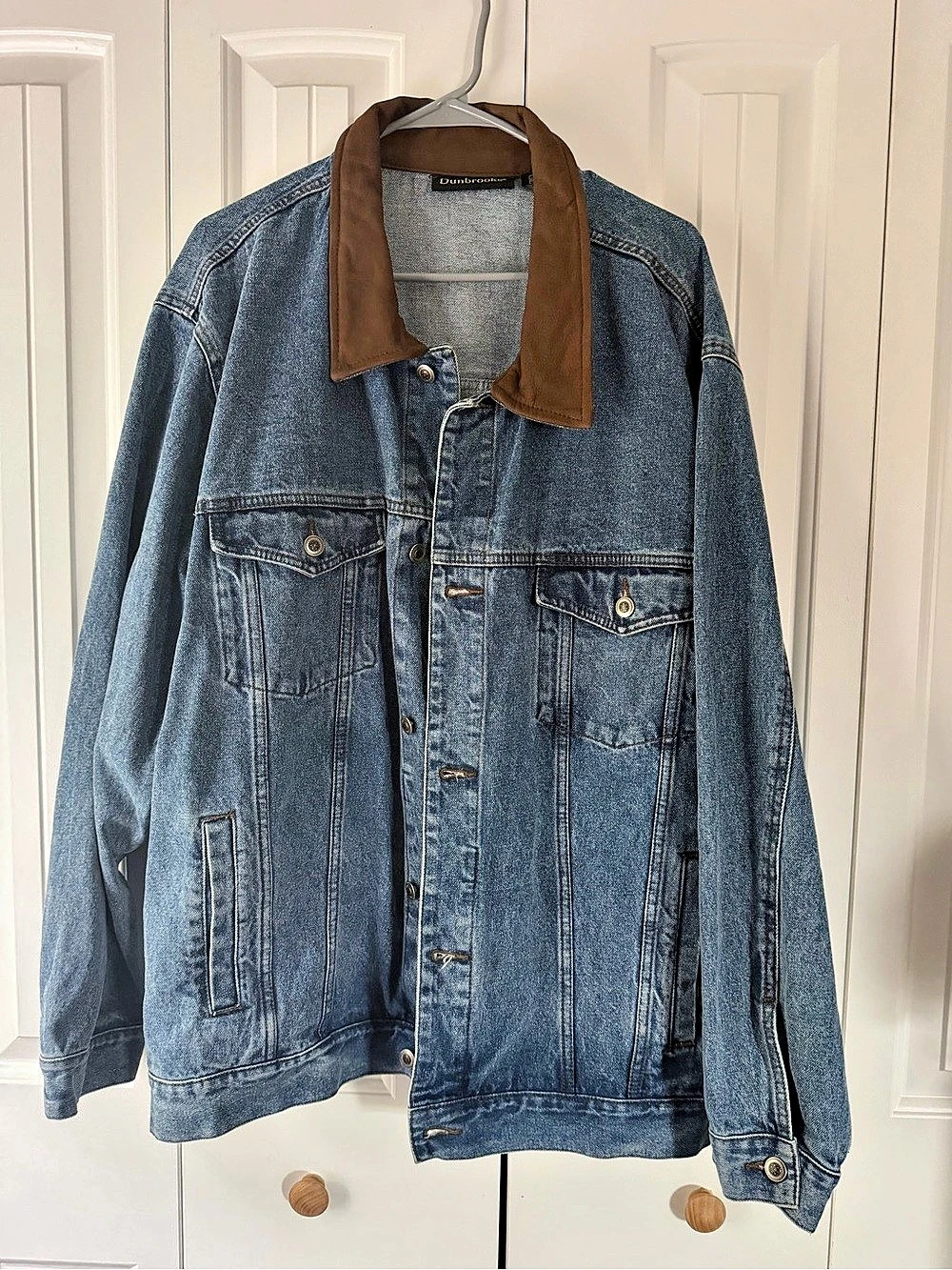 Dunbrooke Vintage Dunbrooke Upstream Denim Jacket with Brown Collar Vintage